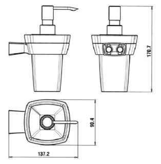 Дозатор для жидкого мыла Paini Lady 89CR031VR хром